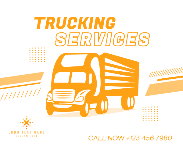 Truck Delivery Services Facebook Post Design Image Preview