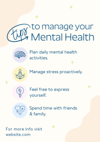 Mental Health Tips Poster Image Preview