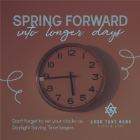 Daylight Saving Begins Instagram post Image Preview