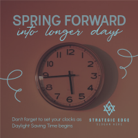 Daylight Saving Begins Instagram post Image Preview