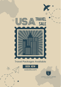 USA Travel Destination Flyer Design