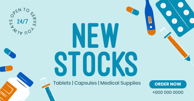 New Medicines on Stock Facebook ad Image Preview