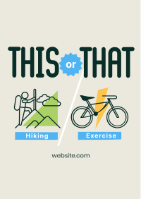 This or That Exercise Flyer Design
