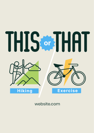 This or That Exercise Flyer Image Preview