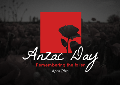 Anzac Remembrance Postcard Image Preview