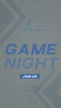 Game Night Facebook Story Design