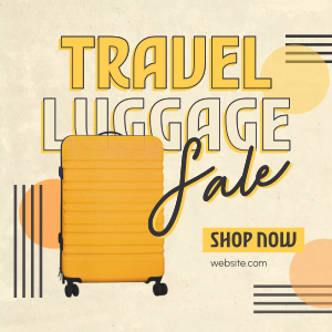 Travel Luggage Discounts Instagram post Image Preview