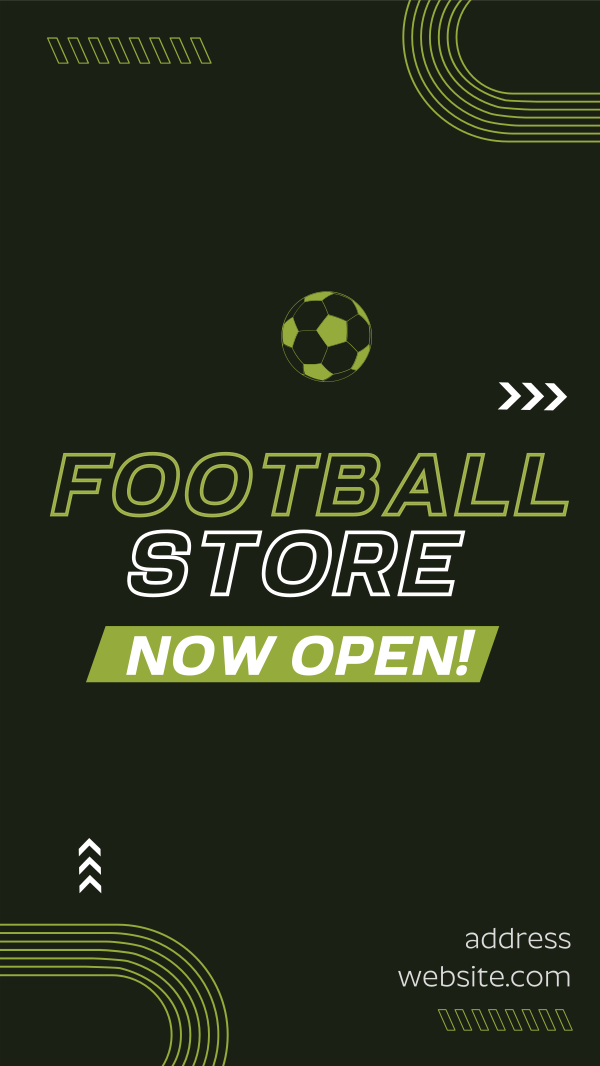 Football Supplies Instagram Story Design Image Preview