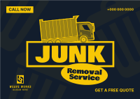 Junk Removal Stickers Postcard Image Preview