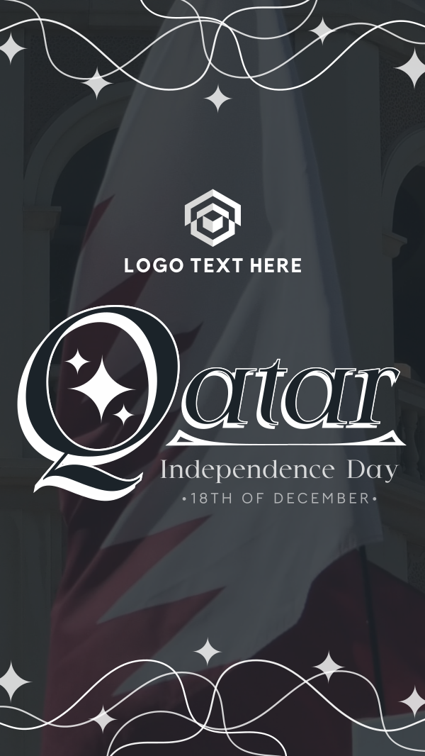 Qatar National Day Facebook Story Design