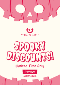 Halloween Pumpkin Discount Flyer Design