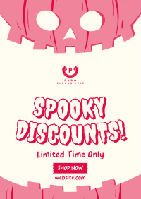 Halloween Pumpkin Discount Flyer Image Preview