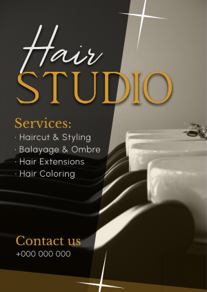 Elegant Hair Salon Poster Image Preview