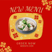Floral Chinese Food Linkedin Post Image Preview
