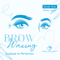 Eyebrow Waxing Service Instagram Post Design