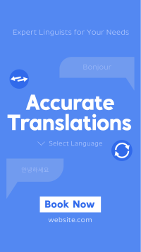 Modern Translation Service Instagram Reel Preview