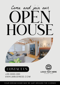 Real Estate Open House Poster Design