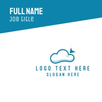 Online Cloud  Business Card Design