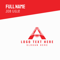 Red Triangle A Business Card Design