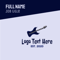 Electric Guitar Solo Business Card Design