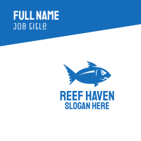 Blue Ocean Fish Business Card Design