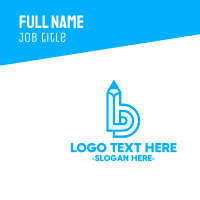 Pencil Letter B Business Card | BrandCrowd Business Card Maker