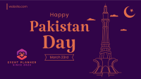 Pakistan Tower Facebook event cover Image Preview