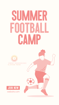 Football Summer Training Facebook Story Design