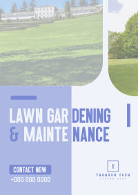 Neat Lawn Maintenance Poster Image Preview