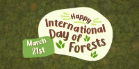 International Day of Forests  Twitter Post Design
