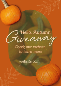 Hello Autumn Giveaway Flyer Design
