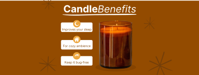 Candle Benefits Facebook cover Image Preview