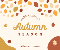 Autumn Leaf Mosaic Facebook Post Design