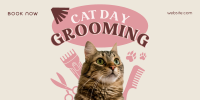 Cat Day Grooming Twitter post Image Preview