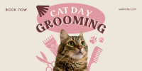 Cat Day Grooming Twitter Post Image Preview