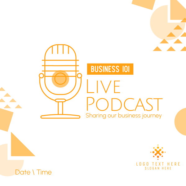 Playful Business Podcast Instagram Post Design Image Preview