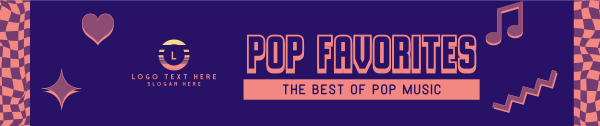 Pop Favorites SoundCloud Banner Design Image Preview