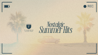 Nostalgic Summer Hits YouTube Banner Design