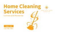 Home Cleaning Services Facebook Event Cover Design