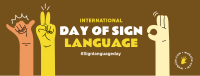 Sign Language Facebook Cover Design
