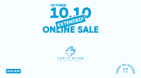 Extended Online Sale 10.10  Facebook Event Cover Design