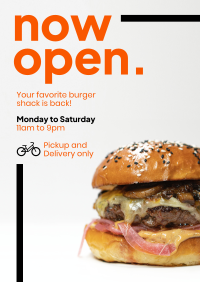 Burger Shack Opening Flyer Image Preview