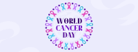 Cancer Day Ribbon Facebook cover Image Preview