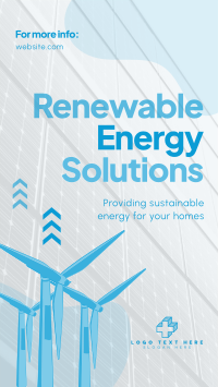 Renewable Energy Solutions Facebook Story Design