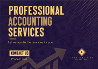 Accounting Professionals Postcard Design