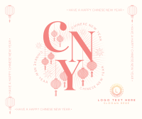 Elegant Chinese New Year Facebook Post Design