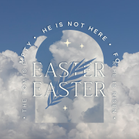 Heavenly Easter Linkedin Post Design