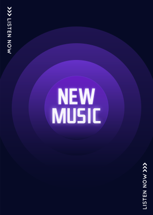 New Music Button Poster Image Preview