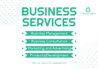 Business Services Offers Postcard Design