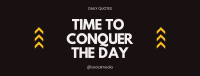 Conquer the Day Facebook cover Image Preview
